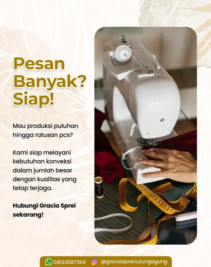 <p>Pesan banyak? Siap kami kerjakan! Produksi dala